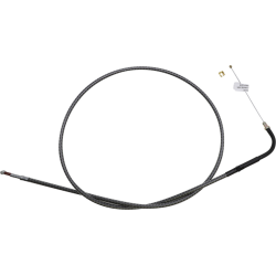 PartzBiz HD DS06510919 - Magnum KARBONFIBR 40 1/2" Idle Cable 90 Deg Smooth Harley Big Twin 84-17