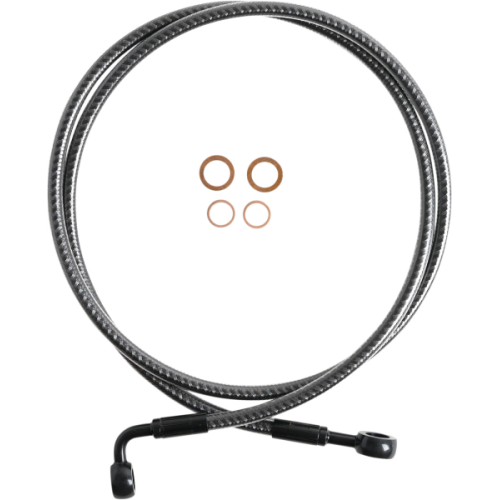 PartzBiz HD: 4409976-Magnum KARBONFIBR 48” EZ-Align สายเบรค 180 90 องศา Harley Softail Dyna 86-07 PartzBiz HD: 4409976-Magnum KARBONFIBR 48” EZ-Align สายเบรค 180 90 องศา Harley Softail Dyna 86-07