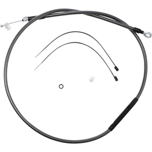 PartzBiz HD: 4409937-Magnum KARBONFIBR 57 11/16 ” สายคลัตช์ขัดเงาประสิทธิภาพสูง Sportster 04-Up