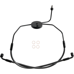 PartzBiz HD DS17416273 - Magnum KARBONFIBR สายเบรคล่าง AN-3 Non ABS Dual Disc Harley Touring 08-13 PartzBiz HD DS17416273 - Magnum KARBONFIBR สายเบรคล่าง AN-3 Non ABS Dual Disc Harley Touring 08-13