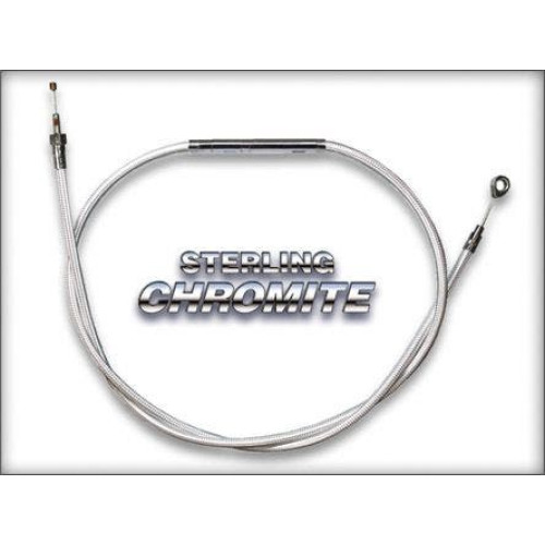 PartzBiz HD: 4409875-Magnum Sterling Chromite Braided 62" Stock Clutch Cable for Harley FLH/T 2007 | 3221HE