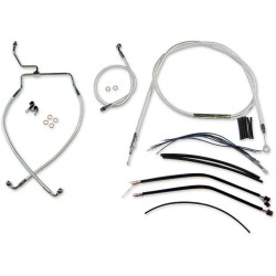PartzBiz HD DS06100951 - Magnum Sterling Chromite Complete 12"-14" Handlebar Installation Kit 14-15 FLHR | 387471 PartzBiz HD DS06100951 - Magnum Sterling Chromite Complete 12"-14" Handlebar Installation Kit 14-15 FLHR | 387471