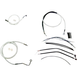PartzBiz HD DS06100924 - Magnum Sterling Chromite Complete 12"-14" Handlebar Installation Kit 14-15 FLHT | 387351 PartzBiz HD DS06100924 - Magnum Sterling Chromite Complete 12"-14" Handlebar Installation Kit 14-15 FLHT | 387351