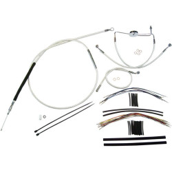 PartzBiz HD DS06100910 - Magnum Sterling Chromite Complete 15"-17" Handlebar Installation Kit 08-13 FLH/T | 387302 PartzBiz HD DS06100910 - Magnum Sterling Chromite Complete 15"-17" Handlebar Installation Kit 08-13 FLH/T | 387302