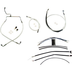 PartzBiz HD DS06100919 - Magnum Sterling Chromite Complete 15"-17" Handlebar Installation Kit 14-15 FLHT | 387332 PartzBiz HD DS06100919 - Magnum Sterling Chromite Complete 15"-17" Handlebar Installation Kit 14-15 FLHT | 387332
