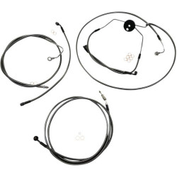 PartzBiz HD DS06620743 - Magnum Black Pearl Handlebar Cable Install Kit 10 inch Rise Apes Harley 08-12