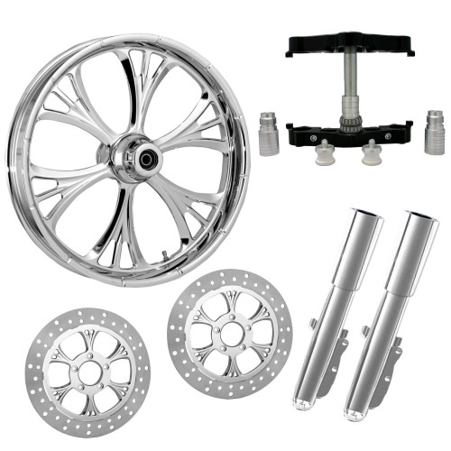 PartzBiz HD: 4409849-Majestic Chrome 23” ยางล้อ Dual Rotors คราด Triple Trees ช่วงล่างและสไลเดอร์ | MAJESTIC-DUAL-CHR-KIT-PCKG PartzBiz HD: 4409849-Majestic Chrome 23” ยางล้อ Dual Rotors คราด Triple Trees ช่วงล่างและสไลเดอร์ | MAJESTIC-DUAL-CHR-KIT-PCKG