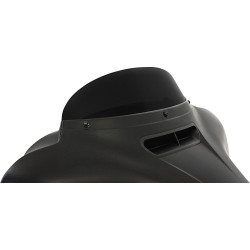 PartzBiz HD DS23100521 - Memphis Shades 5 ” กระจกบังลมทดแทนสีดำทึบ Harley 14-18 HD Batwing | MEP8151