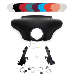 PartzBiz HD DS23300075|DS23200172|& Windshield - Memphis Shades Batwing Fairing สีดำ Trigger Lock Mount Shield XL 883N/L 1200L | MEM7081 และ MEB1999