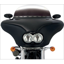 PartzBiz HD DS23300092 - Memphis Shades Black Batwing Fairing สำหรับ Harley Dyna Fat Bob FXDF | MEM7161