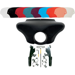 PartzBiz HD DS23300081|DS23210084|& Windshield - Memphis Shades Batwing Fairing ขัดเงา Trigger Lock Mount Shield V-Star Custom | MEM7091 และ MEM8982