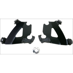 PartzBiz HD DS23200131 - Memphis Shades Black Plate Mounts Cafe Fairing Harley 11-15 XL 883N | MEB1895