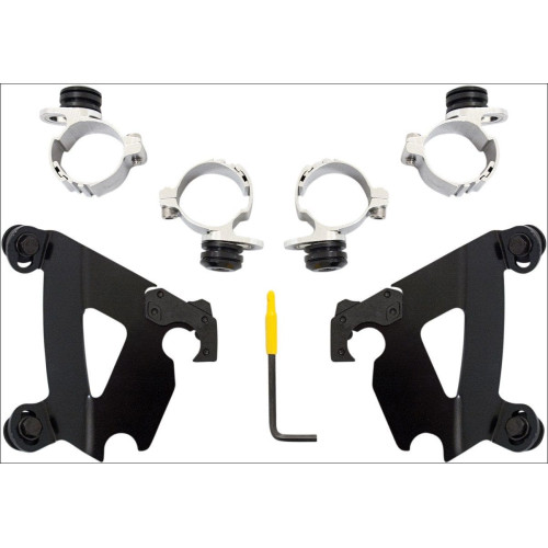 PartzBiz HD: 4409691-Memphis Shades สีดำ Trigger-Lock Mount Cafe Fairing Harley 883C 1200C 96-10 | เม.ย.1997 PartzBiz HD: 4409691-Memphis Shades สีดำ Trigger-Lock Mount Cafe Fairing Harley 883C 1200C 96-10 | เม.ย.1997