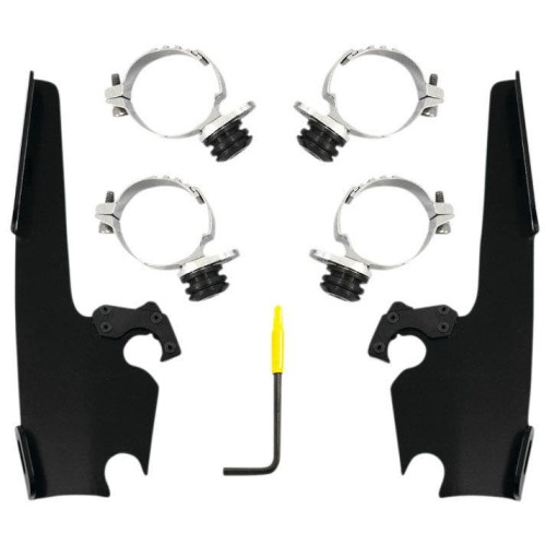 PartzBiz HD: 4409653-Memphis Shades Fats Slim Windshield Trigger-Lock Mount Kit Harley Roadster 16-20