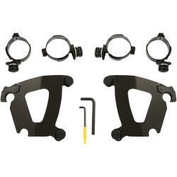 PartzBiz HD DS23200251 - Memphis Shades MEB2050 ชุดติดตั้งล็อคทริกเกอร์แฟริ่งขัดเงา Harley FXFB 18-Up 2018- 2019 Harley-Davidson Milwaukee Eight Softail Fat Bob FXFB 2320-0251 23200251