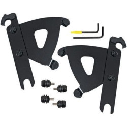 PartzBiz HD DS23200261 - Memphis Shades MEB2053 Black Road Warrior ชุดติดตั้งล็อคทริกเกอร์ Softail 00-17 Harley-Davidson Milwaukee Eight Softail Fat Bob FXFB 2320-0261 23200261