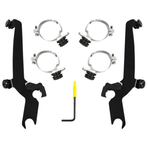 PartzBiz HD: 4409557-ชุดอุปกรณ์ติดตั้ง Memphis Shades Sportsshield Trigger-Lock Complete Mount Harley Roadster 16-20