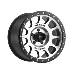 PartzBiz HD MRW-MR30578550300 - Method Race Wheels NV Machined - ลิปสีดำ 17X8.5 5X5 5X127 +ขอบออฟเซ็ต 0 มม. Jeep Wrangler JK JL JT Gladiator Grand Cherokee WJ WK WK2 Commander ล้อขอบอัพเกรด 5x127 5 Lug Offroad 4x4