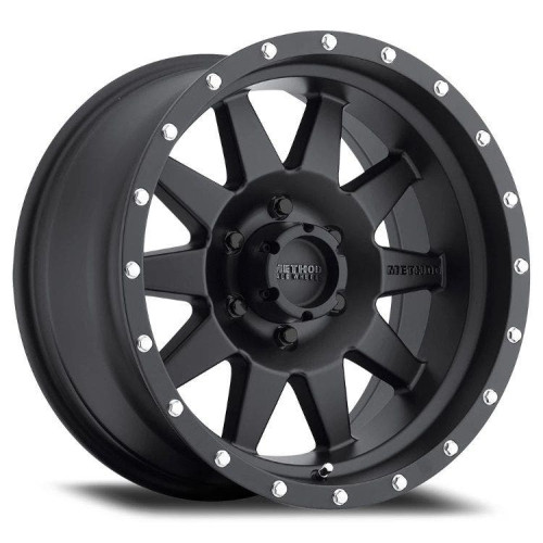 PartzBiz HD: 4409497-วิธีการแข่งขันล้อมาตรฐานเคลือบสีดำ 17X9 5X5 5X127 -12 มิลลิเมตร Offset ขอบรถจี๊ป Wrangler JK JL JT Gladiator Grand Cherokee WJ WK WK2 Commander ล้อขอบอัพเกรด 5x127 5 Lug Offroad 4x4