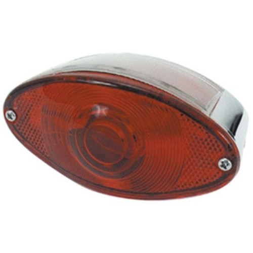 PartzBiz HD: 4409346-Mid USA 11201 V-Factor ด้านหลัง Cat Eye ไฟท้ายไฟเบรค 12 โวลต์ 1157 Harley Davidson ไฟท้ายแบบกำหนดเองรถจักรยานยนต์จักรยาน chopper แสงเปลี่ยนอัพเกรด