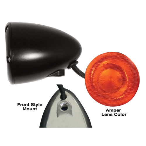 PartzBiz HD: 4409309-Mid USA 11293 JTK 3 Inch Bullet Style Amber LED Turn Signal Universal Harley 12V | 11293 PartzBiz HD: 4409309-Mid USA 11293 JTK 3 Inch Bullet Style Amber LED Turn Signal Universal Harley 12V | 11293