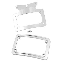 PartzBiz HD MU13122 - Mid USA 13122 Chrome Curved License Plate Frame OE 67900056 Harley FLH/T 06-09 PartzBiz HD MU13122 - Mid USA 13122 Chrome Curved License Plate Frame OE 67900056 Harley FLH/T 06-09