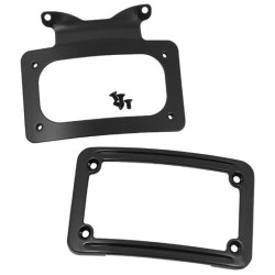 PartzBiz HD MU13123 - Mid USA 13123 Black Curved License Plate Frame OE 67900059 Harley FLH/T 06-09 PartzBiz HD MU13123 - Mid USA 13123 Black Curved License Plate Frame OE 67900059 Harley FLH/T 06-09