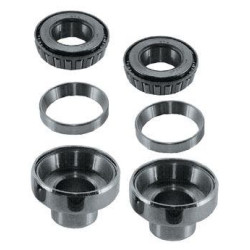 PartzBiz HD MU36621 - Mid USA 36621 ถ้วยและลูกปืนหัวเหล็กชุบโครเมียม Harley Big Twin Custom