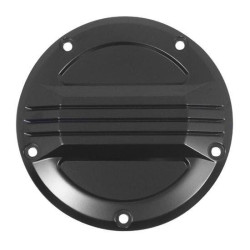 PartzBiz HD MU78159 - Mid USA 78159 V-Factor Black Aluminum 3 Line Derby Cover 1999+ Harley Big Twin | 78159 PartzBiz HD MU78159 - Mid USA 78159 V-Factor Black Aluminum 3 Line Derby Cover 1999+ Harley Big Twin | 78159