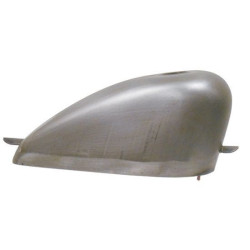 PartzBiz HD MU81025 - Mid USA 81025 Steel 2.4 Gallon Low Tunnel Bobber Gas Fuel Tank Harley Custom chopper vintage retro cell
