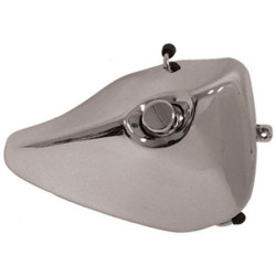 PartzBiz HD MU86047 - Mid USA 86047 V-Factor Chrome Oil Tank 83-93 Harley Davidson Sportster XL XLH Repl. 62475-83 Vintage Classic Chopper Bike Motorcycle Upgrade Replacement Cell Reservoir 1200 883 Deluxe