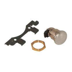PartzBiz HD MU80686 - กลางสหรัฐอเมริกาโครเมี่ยมปุ่มกดก๊าซเชื้อเพลิงสลักประตูชุดฮาร์เลย์ FLH/T 92-16 80-686