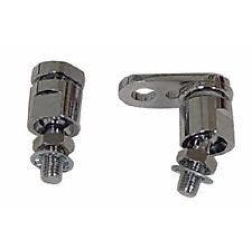 PartzBiz HD: 4409096-Mid USA Chrome Turn Signal Relocation Brackets ชุดหมุนสำหรับ Harley 88-Up PartzBiz HD: 4409096-Mid USA Chrome Turn Signal Relocation Brackets ชุดหมุนสำหรับ Harley 88-Up