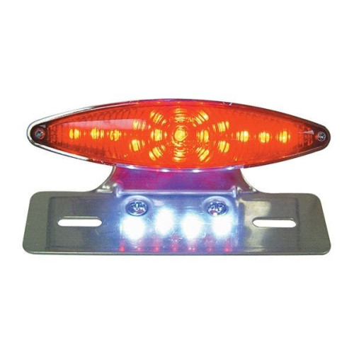 PartzBiz HD: 4409063-Mid USA Small Cateye ไฟท้าย/ใบอนุญาต Mount สำหรับ Custom Harley Chopper 11240 PartzBiz HD: 4409063-Mid USA Small Cateye ไฟท้าย/ใบอนุญาต Mount สำหรับ Custom Harley Chopper 11240
