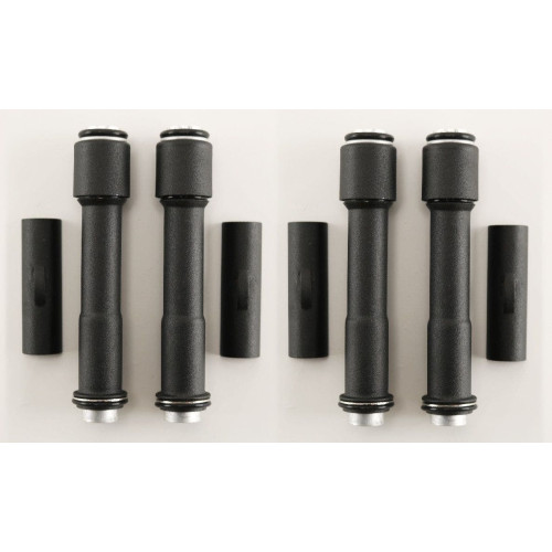 PartzBiz HD: 4409075-MidWest 91-983 Ultima Black Push Rod Tube Cover Kit Harley Davidson Twin Cam 00-Up Bezel Accent Upgrade Replacement Custom Chopper Bike Best 