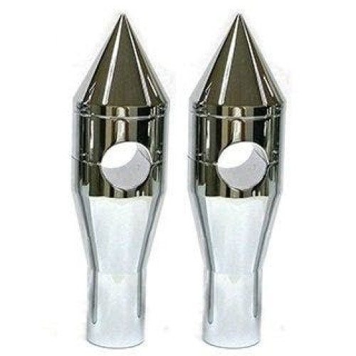 PartzBiz HD: 4409028-MidWest 34-133 Chrome Aluminium 2 ” Pointed 1 ” Risers แฮนด์ Harley Universal สุดยอดใหม่คัสตอมชอปเปอร์ bagger dresser มอเตอร์ไซค์อัพเกรดทดแทน