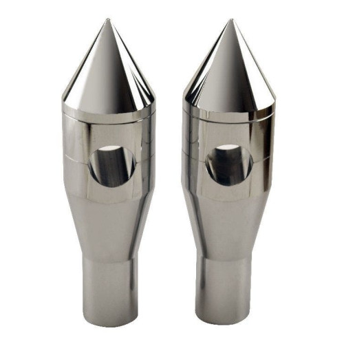 PartzBiz HD: 4409030-MidWest 34-139 Chrome Aluminium 6 ” Pointed 1 ” Risers แฮนด์ Harley Universal มอเตอร์ไซค์แต่งชอปเปอร์แบ็กเกอร์รุ่นใหม่ที่ดีที่สุด อัปเกรดอะไหล่รถจักรยานยนต์
