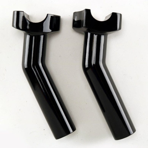 PartzBiz HD: 4408996-MidWest 34-174 อลูมิเนียมสีดำ 5.5 ” สูง 1 ” ไรเซอร์แฮนด์ Harley Universal มอเตอร์ไซค์คัสตอมใหม่ที่ดีที่สุด ชุดแต่งชอปเปอร์แบ็กเกอร์ ชุดอัพเกรดรถจักรยานยนต์
