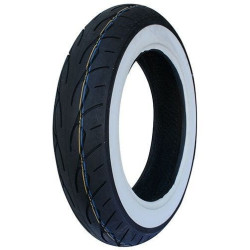 PartzBiz HD MW4-672 - Midwest 4-672 Vee Rubber VRM302 Twin White Wall MT90HB16 ยางหน้า Harley ที่ดีที่สุดใหม่รถจักรยานยนต์ upgrae เปลี่ยน bagger dresser softail