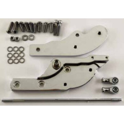 PartzBiz HD MW47-92 - MidWest 47-92 Ultima Extended Reach Forward Control Kit Harley Davidson Softail 18-Up Sport Glide Fat Bob 114 107 FLSB FXFBS อัพเกรด Best New Rear Brake Stretch Extension Lever Rod Bracket Plate System