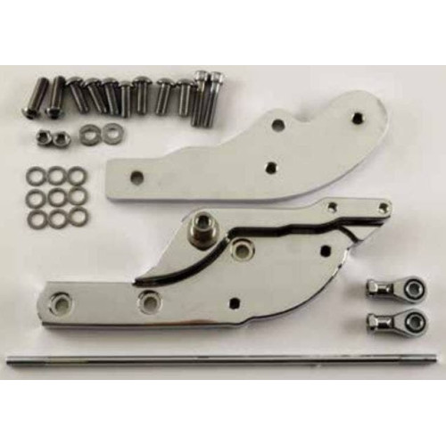 PartzBiz HD: 4408974-MidWest 47-92 Ultima Extended Reach Forward Control Kit Harley Davidson Softail 18-Up Sport Glide Fat Bob 114 107 FLSB FXFBS อัพเกรด Best New Rear Brake Stretch Extension Lever Rod Bracket Plate System