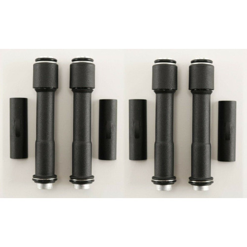 PartzBiz HD: 4408912-MidWest 91-981 Ultima Black Push Rod Tube Cover Kit Harley EVO 84-99 Sportster Engine Bezel Accent Upgrade Replacement Custom Chopper Bike Best 