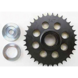 PartzBiz HD MW94-105 - MidWest 94-105 Ultima 34T Solid Compensator Sprocket Kit Harley Davidson Twin Cam 06-Up Big Twin Touring Softail Dyna Drivetrain Gears Best New Upgrade Replacement