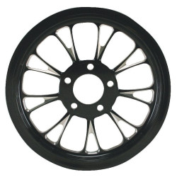 PartzBiz HD MW94-654 - MidWest 94-654 Ultima Manhattan Black Cut 1.0" 70T Rear Pulley Harley 86-05 Dyna FXR
