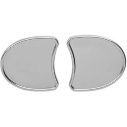 PartzBiz HD DS06400793 - Drag Specialties Chrome Fairing Mounted Mirrors for Harley FLHT/X Batwing 14-17 | 0640-0793