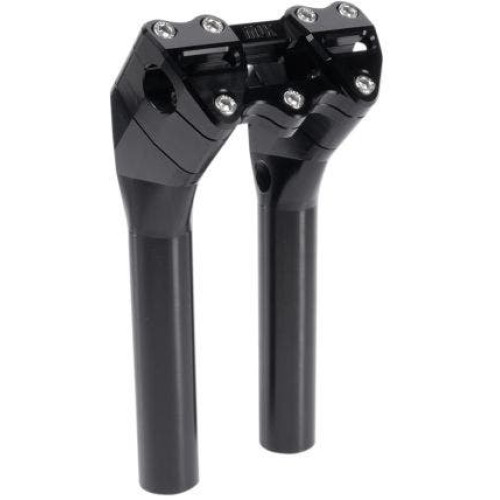 PartzBiz HD: 4408874-MJK P-4521 อะโนไดซ์สีดำ ไรเซอร์ 10 ” สำหรับแฮนด์ 1 ” 2 ” Pullback Harley | พี-4521