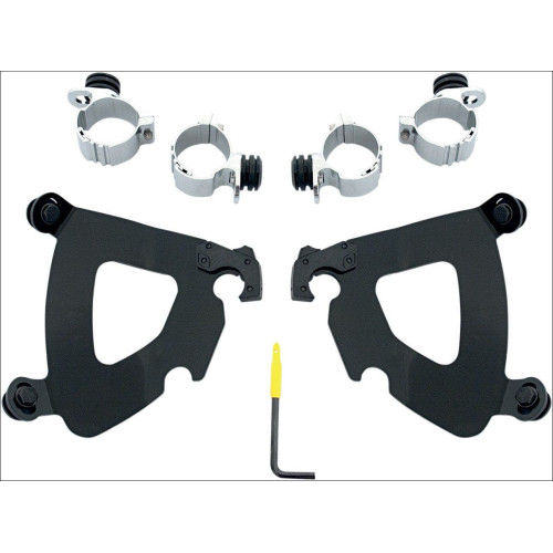 PartzBiz HD: 4408885-Memphis Shades Black Trigger-Lock Mount Gauntlet Fairing Harley XL 48 1200X | MEB1984 PartzBiz HD: 4408885-Memphis Shades Black Trigger-Lock Mount Gauntlet Fairing Harley XL 48 1200X | MEB1984
