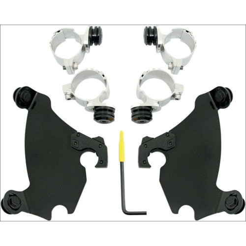 PartzBiz HD: 4408845-Memphis Shades Black Trigger-Lock Mount Gauntlet Fairing Harley XL 883C 1200C | MEB1981 PartzBiz HD: 4408845-Memphis Shades Black Trigger-Lock Mount Gauntlet Fairing Harley XL 883C 1200C | MEB1981