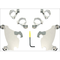 PartzBiz HD DS23200103 - Memphis Shades Polished Trigger-Lock Mount Gauntlet Fairing สำหรับ Harley XL 883C 1200C | มีค1981 PartzBiz HD DS23200103 - Memphis Shades Polished Trigger-Lock Mount Gauntlet Fairing สำหรับ Harley XL 883C 1200C | มีค1981