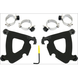PartzBiz HD DS23200119 - Memphis Shades Black Trigger-Lock Mount Gauntlet Fairing Harley Dyna 06-15 | เม.ย.1993